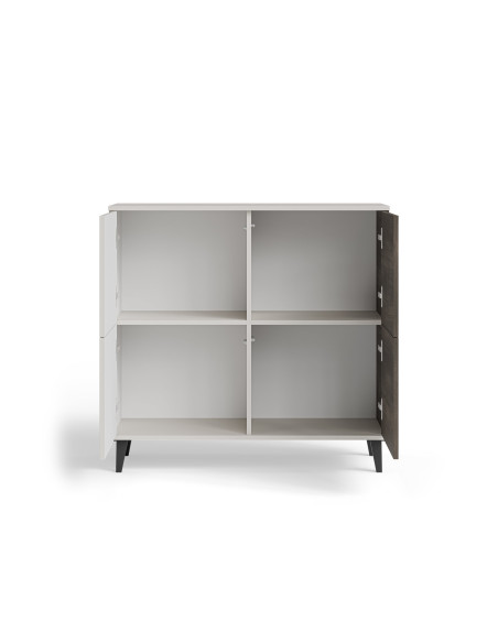 RANDOM 2 KM-2 komoda kaszmir / orzech / czarny (2p 1szt)