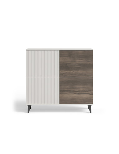 RANDOM 2 KM-2 komoda kaszmir / orzech / czarny (2p 1szt)