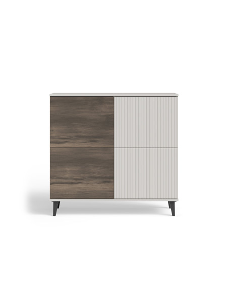 RANDOM 2 KM-2 komoda kaszmir / orzech / czarny (2p 1szt)