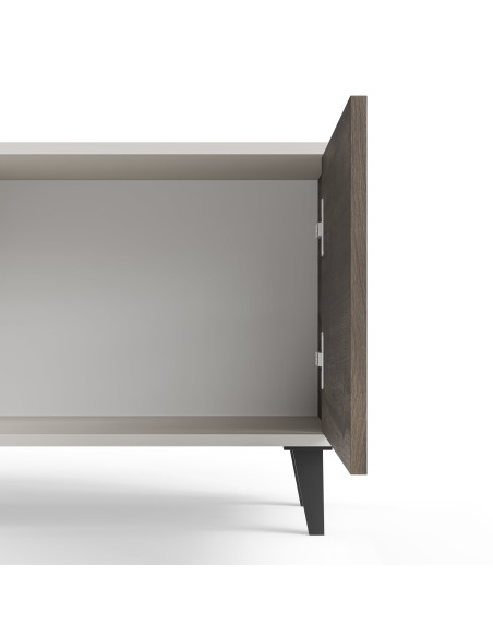 RANDOM 2 RTV-2 stolik RTV 180 cm kaszmir / orzech / czarny (2p 1szt)