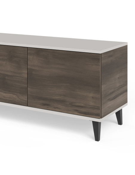 RANDOM 2 RTV-3 stolik RTV 200 cm kaszmir / orzech / czarny (2p 1szt)