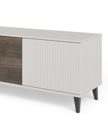 RANDOM 2 RTV-3 stolik RTV 200 cm kaszmir / orzech / czarny (2p 1szt)