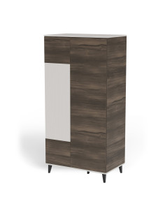 RANDOM 2 S-1 szafa kaszmir / orzech / czarny (3p 1szt)