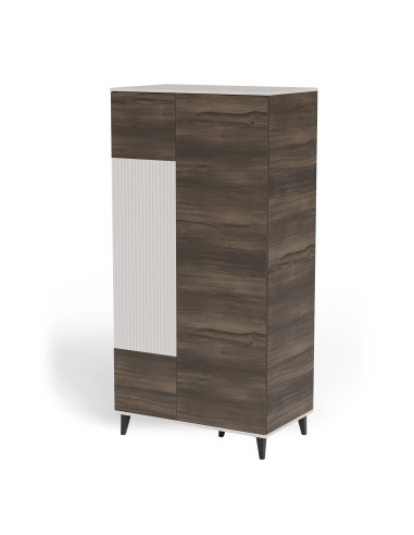 RANDOM 2 S-1 szafa kaszmir / orzech / czarny (3p 1szt)