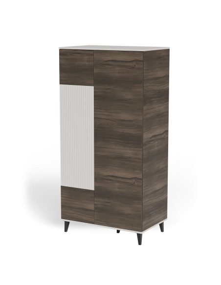 RANDOM 2 S-1 szafa kaszmir / orzech / czarny (3p 1szt)