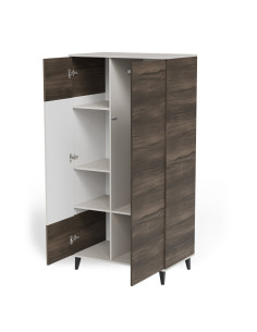 RANDOM 2 S-1 szafa kaszmir / orzech / czarny (3p 1szt) 2