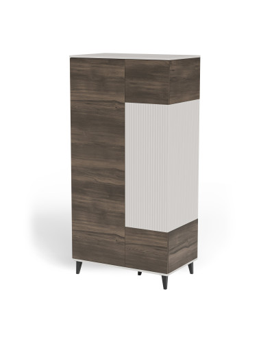 RANDOM 2 S-1 szafa kaszmir / orzech / czarny (3p 1szt)