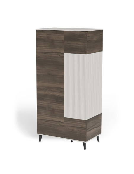 RANDOM 2 S-1 szafa kaszmir / orzech / czarny (3p 1szt)