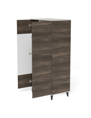 RANDOM 2 S-1 szafa kaszmir / orzech / czarny (3p 1szt)