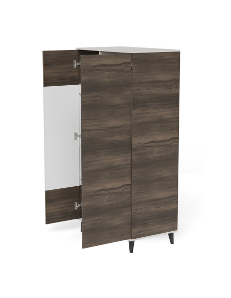 RANDOM 2 S-1 szafa kaszmir / orzech / czarny (3p 1szt)