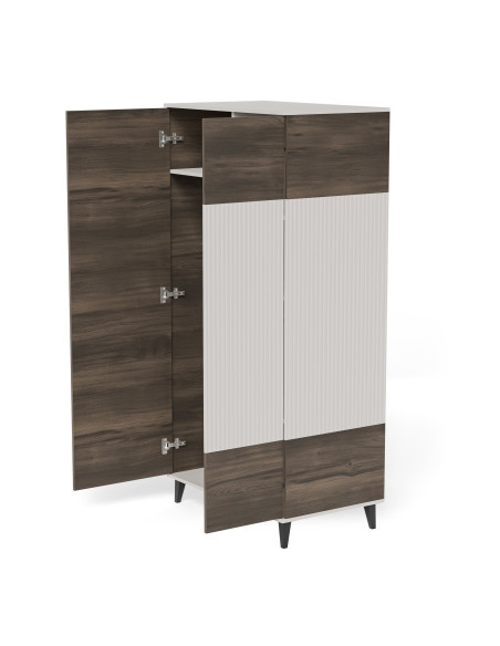 RANDOM 2 S-1 szafa kaszmir / orzech / czarny (3p 1szt)