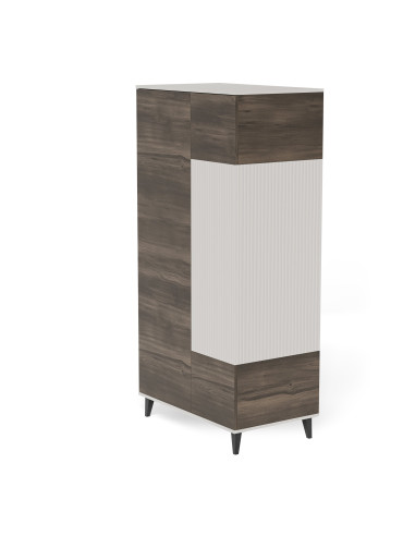 RANDOM 2 S-1 szafa kaszmir / orzech / czarny (3p 1szt)