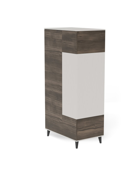 RANDOM 2 S-1 szafa kaszmir / orzech / czarny (3p 1szt)