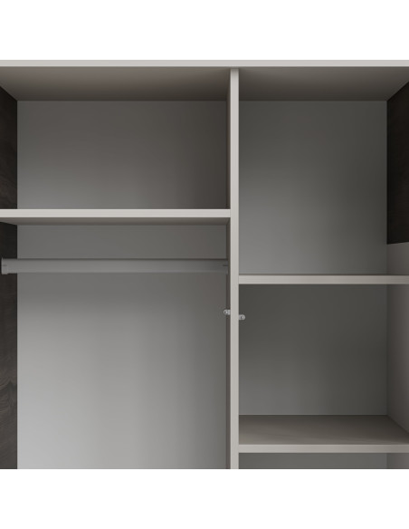 RANDOM 2 S-1 szafa kaszmir / orzech / czarny (3p 1szt)