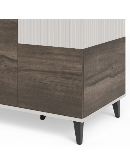 RANDOM 2 S-1 szafa kaszmir / orzech / czarny (3p 1szt)