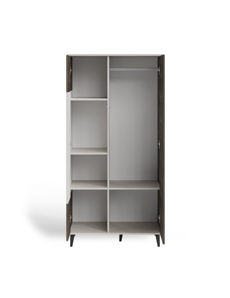 RANDOM 2 S-1 szafa kaszmir / orzech / czarny (3p 1szt)