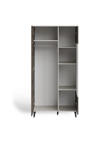 RANDOM 2 S-1 szafa kaszmir / orzech / czarny (3p 1szt)