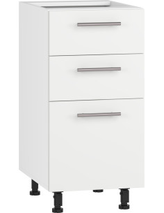 VENTO D3S-40/82 szafka dolna z szufladami, mechanizm Hettich front: biały mat (1p 1szt)
