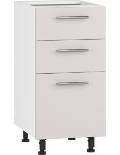 VENTO D3S-40/82 szafka dolna z szufladami, mechanizm Hettich front: kaszmir (1p 1szt)