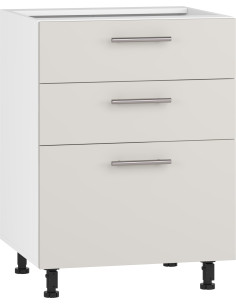 VENTO D3S-60/82 szafka dolna z szufladami, mechanizm Hettich front: kaszmir (1p 1szt)