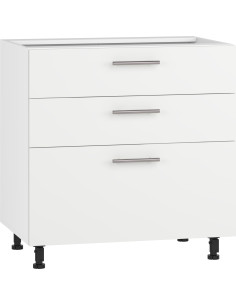 VENTO D3S-80/82 szafka dolna z szufladami, mechanizm Hettich front: biały mat (1p 1szt)