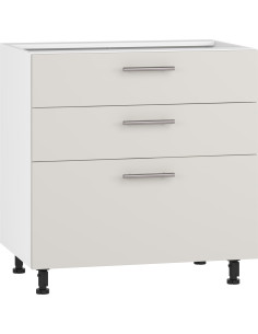 VENTO D3S-80/82 szafka dolna z szufladami, mechanizm Hettich front: kaszmir (1p 1szt)