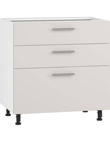 VENTO D3S-80/82 szafka dolna z szufladami, mechanizm Hettich front: kaszmir (1p 1szt)