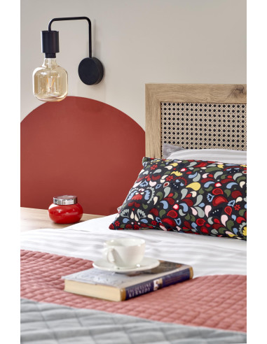 BORNEO LOZ-160 łóżko 160 dąb artisan/czarny