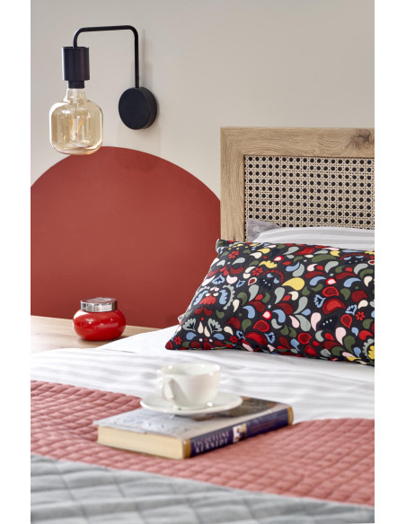 BORNEO LOZ-160 łóżko 160 dąb artisan/czarny