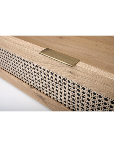 BORNEO LOZ-160 łóżko 160 dąb artisan/czarny