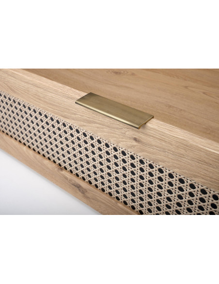 BORNEO LOZ-160 łóżko 160 dąb artisan/czarny