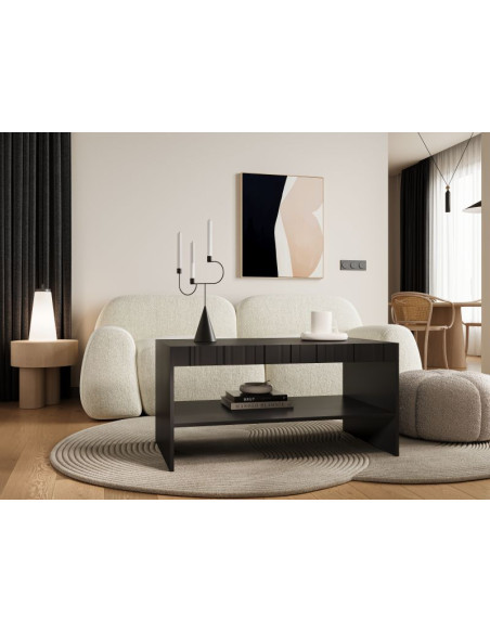 ISLA ława czarny mat ( 1 szt. 1 p. )