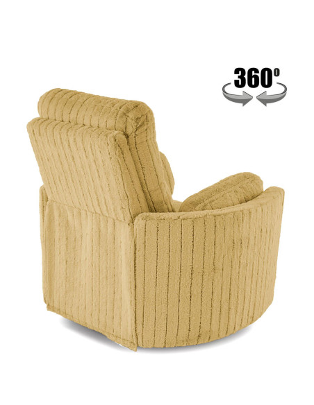 PEGAS fotel wypoczynkowy musztardowy (1p 1szt)