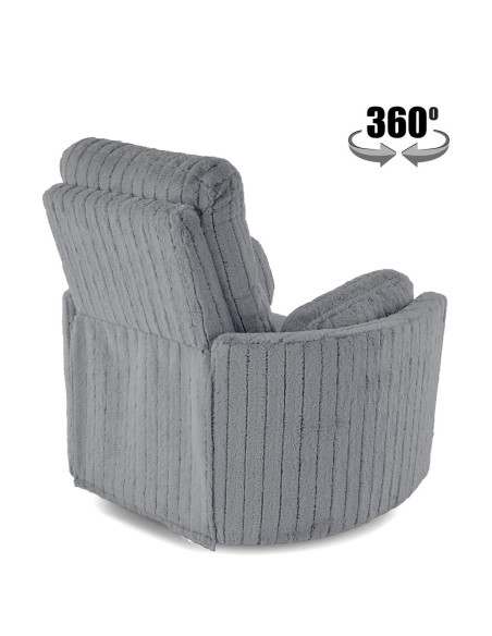 PEGAS fotel wypoczynkowy popielaty (1p 1szt)