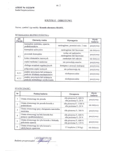 HASEL fotel gabinetowy czarny / popiel