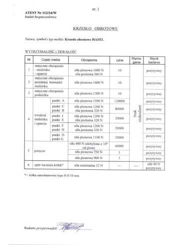 HASEL fotel gabinetowy czarny / popiel