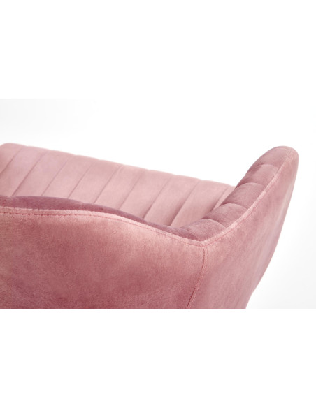 FRESCO fotel młodzieżowy różowy velvet (1p 1szt)