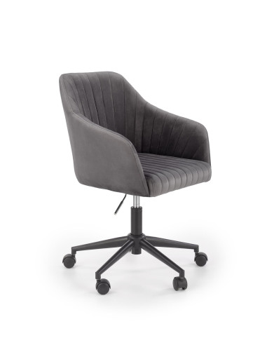 FRESCO fotel młodzieżowy popielaty velvet (1p 1szt)