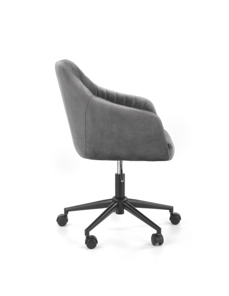 FRESCO fotel młodzieżowy popielaty velvet (1p 1szt)