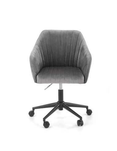 FRESCO fotel młodzieżowy popielaty velvet (1p 1szt)