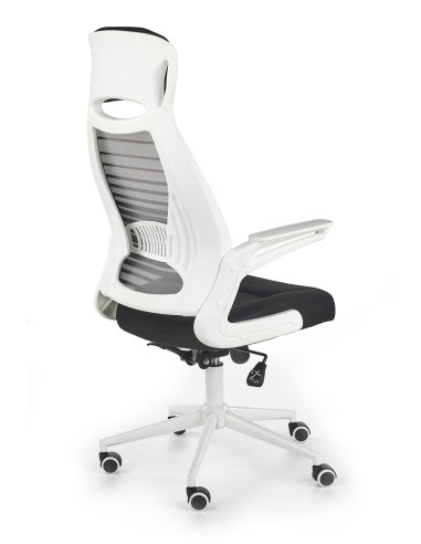 FRANKLIN fotel pracowniczy czarno-popielaty-biały (1p 1szt)