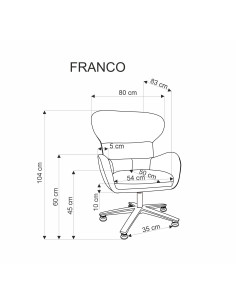 FRANCO fotel wypoczynkowy beżowy (1p 1szt)