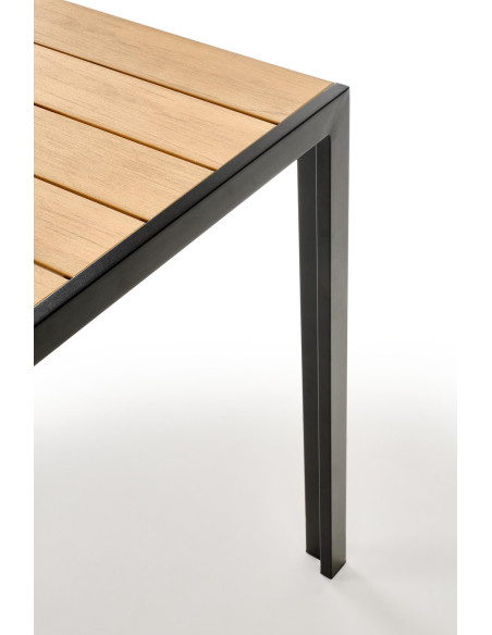 FIERRO  stół kwadratowy, brązowy / czarny (1p 1szt)