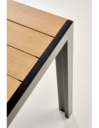 FIERRO  stół prostokątny, brązowy / czarny (1p 1szt)