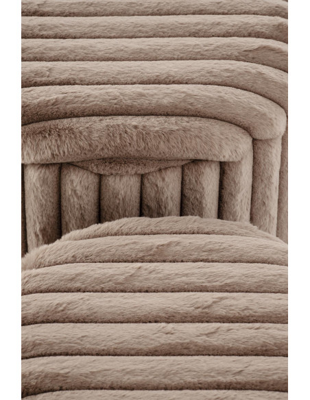 FIDO zestaw 2 puf, cappuccino / złoty (1p 1kpl)