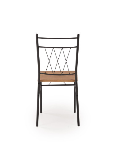 FAUST 3 zestaw stół + 4 krzesła dąb naturalny / czarny (1p 1kpl)