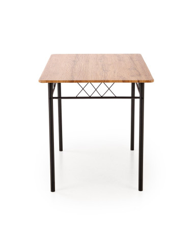 FAUST 3 zestaw stół + 4 krzesła dąb naturalny / czarny (1p 1kpl)