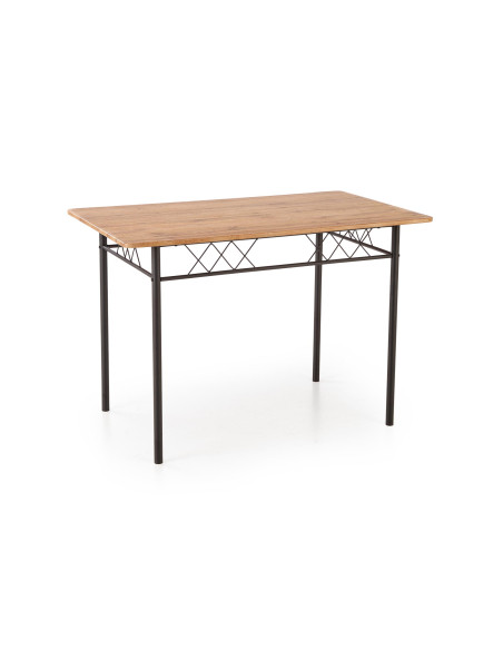 FAUST 3 zestaw stół + 4 krzesła dąb naturalny / czarny (1p 1kpl)