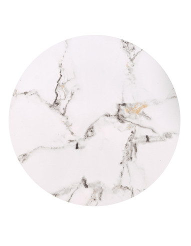 FATIMA zestaw 2 ław, biały marmur / czarny (1p 1szt)