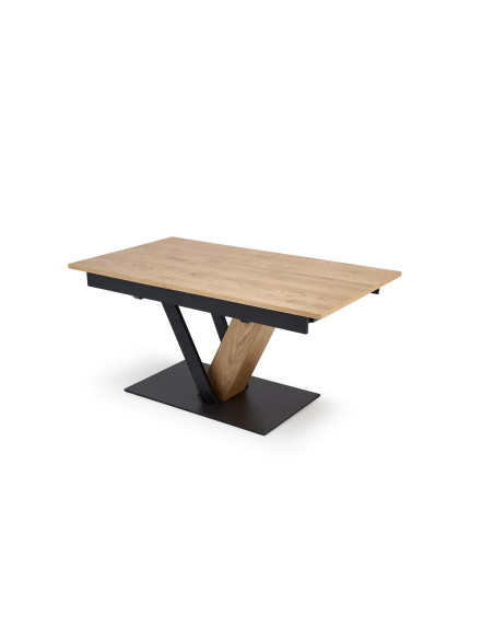 FANIS stół rozkładany, naturalny / czarny (3p 1szt)